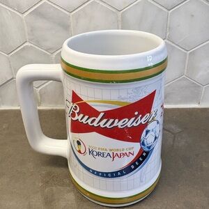 Budweiser England World Cup Korea Japan Beer stein